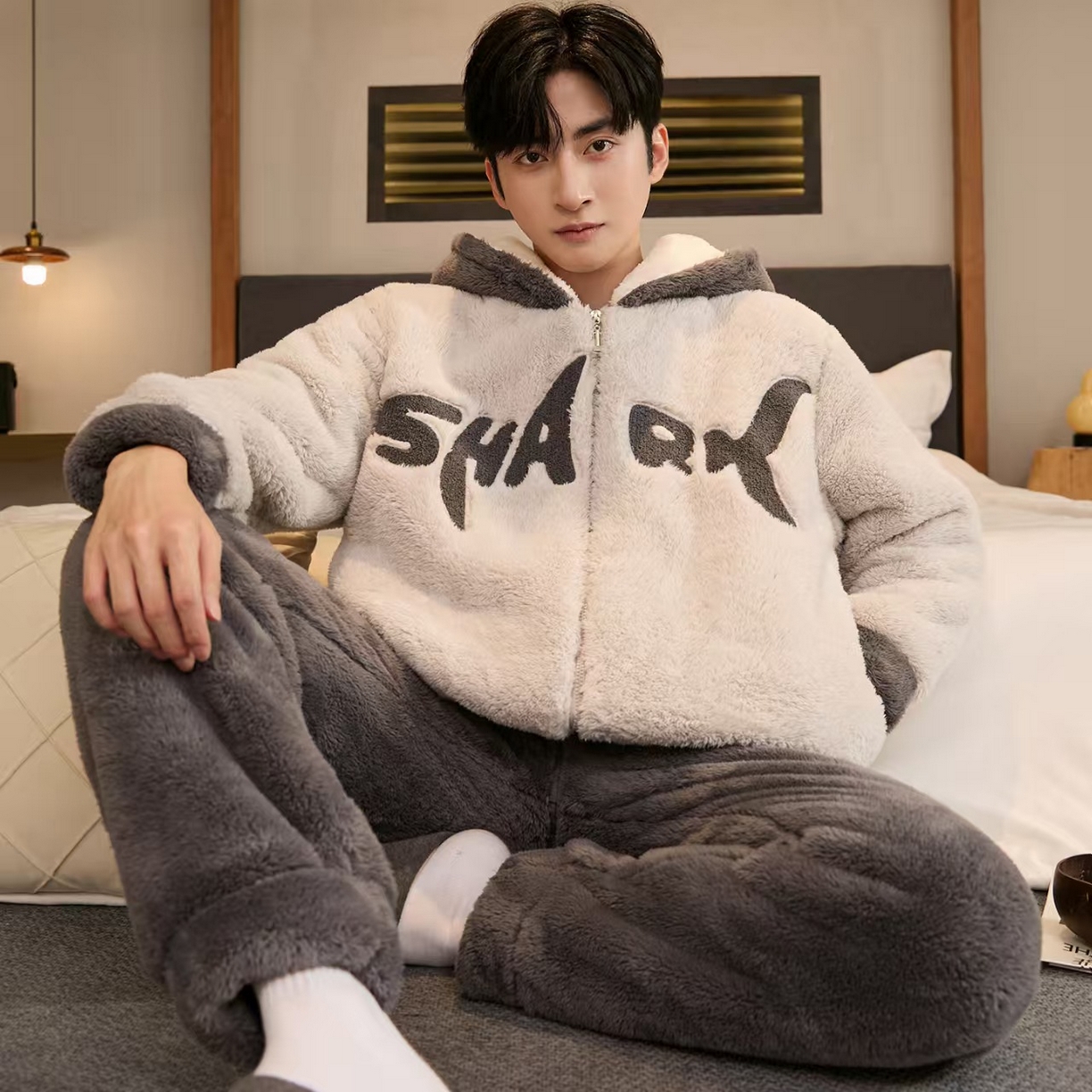 91家纺网 家纺一手货源 找家纺 （总）洛兰沙家居馆 2025新款运动大男孩学生家居服套装