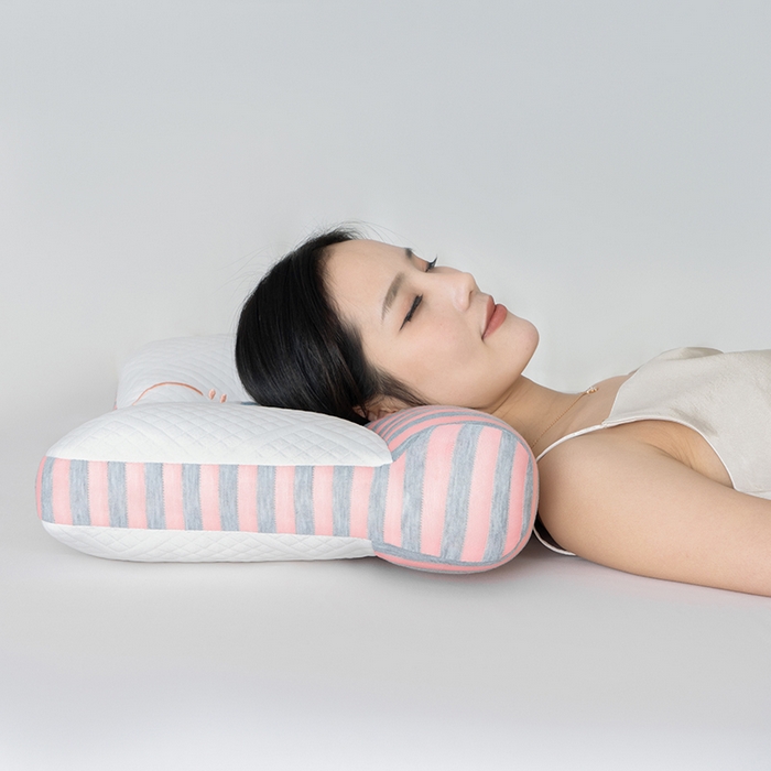 91家纺网 家纺一手货源 找家纺 宇诺家纺 2025新款刺绣爱心情侣枕头枕芯 粉色