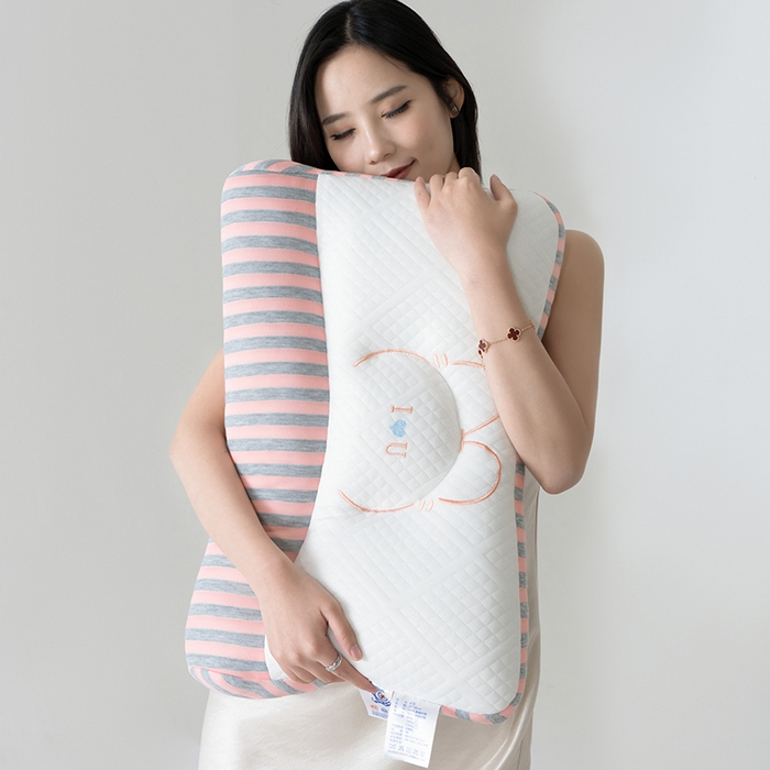 91家纺网 家纺一手货源 找家纺 宇诺家纺 2025新款刺绣爱心情侣枕头枕芯 粉色