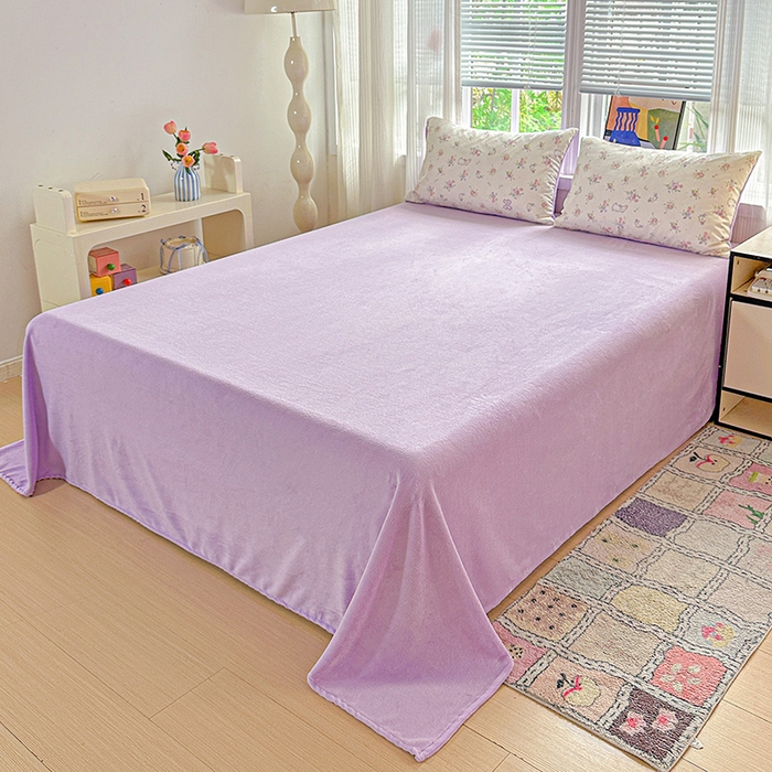 91家纺网 家纺一手货源 找家纺 梦洋家纺 2025新款全棉牛奶绒高克重保暖被套 萝莉兔