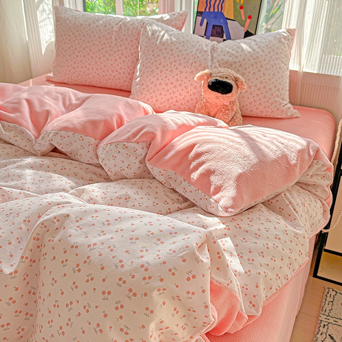 91家纺网 家纺一手货源 找家纺 （总）梦洋家纺 2025新款全棉牛奶绒高克重保暖被套