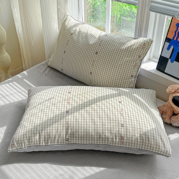 91家纺网 家纺一手货源 找家纺 梦洋家纺 2025新款全棉牛奶绒高克重保暖被套 小熊拿铁