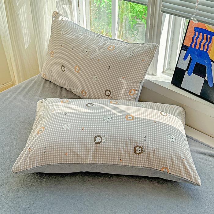 91家纺网 家纺一手货源 找家纺 梦洋家纺 2025新款全棉牛奶绒高克重保暖被套 麦克狮