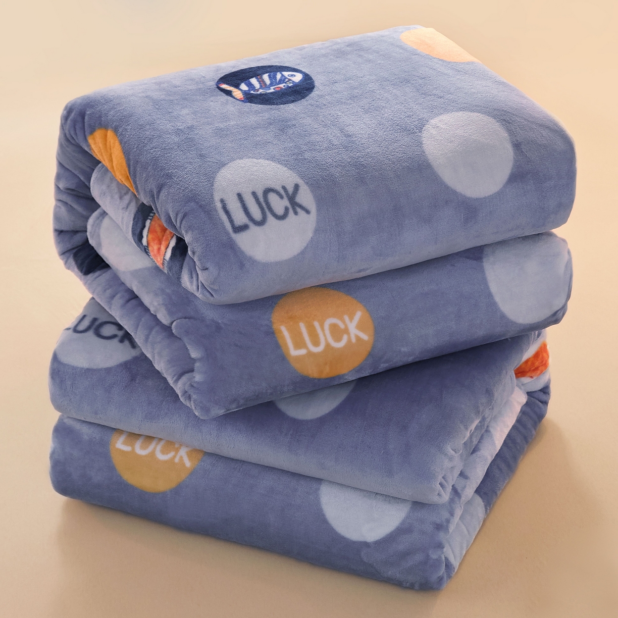 91家纺网 家纺一手货源 找家纺 益利多 2025新款牛奶绒毛毯午睡毯空调毯子珊瑚绒毛毯200克毯子可压缩跨境 好多鱼