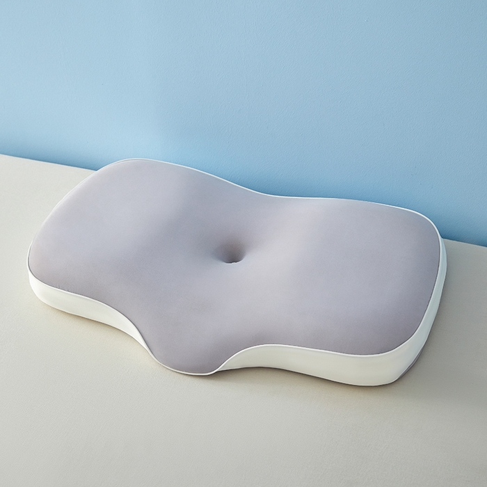 91家纺网 家纺一手货源 找家纺 纳斯顿家纺 2025新款麻绳款生物基记忆枕枕头枕芯 轻奢灰