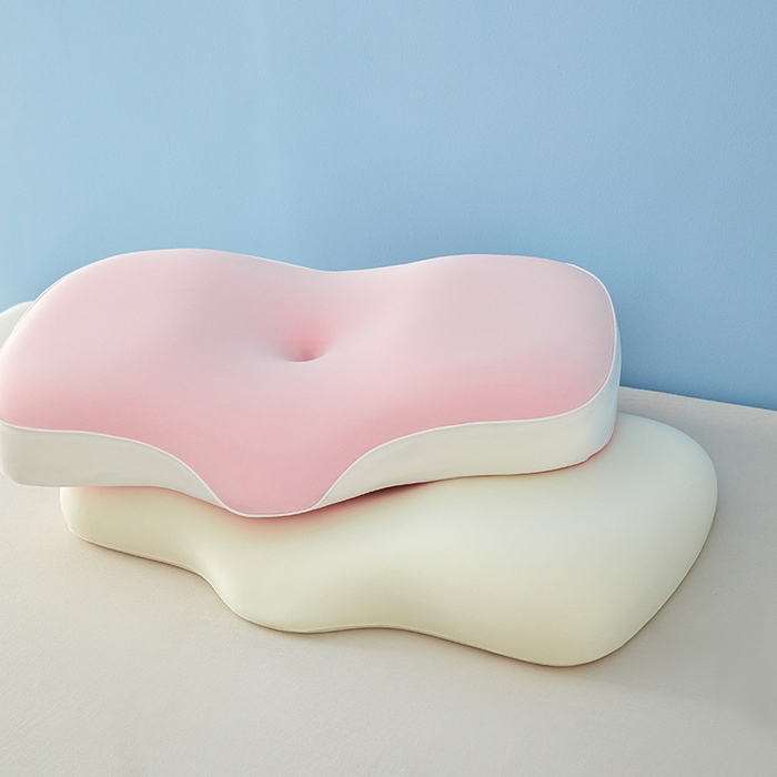 91家纺网 家纺一手货源 找家纺 纳斯顿家纺 2025新款麻绳款生物基记忆枕枕头枕芯 少女粉