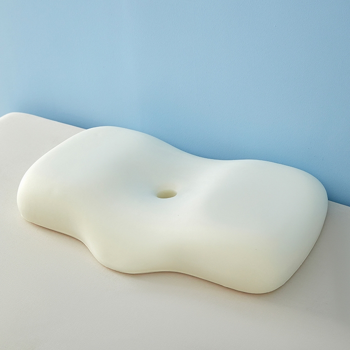 91家纺网 家纺一手货源 找家纺 纳斯顿家纺 2025新款麻绳款生物基记忆枕枕头枕芯 少女粉