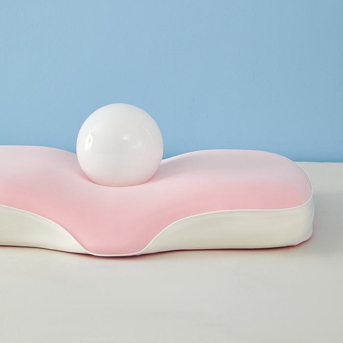 91家纺网 家纺一手货源 找家纺 纳斯顿家纺 2025新款麻绳款生物基记忆枕枕头枕芯 少女粉