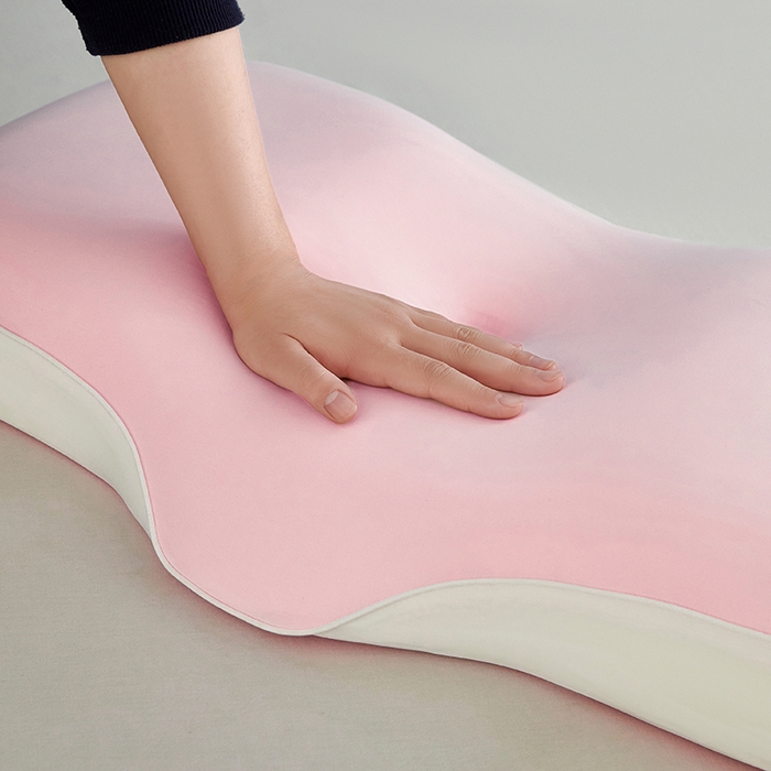 91家纺网 家纺一手货源 找家纺 纳斯顿家纺 2025新款麻绳款生物基记忆枕枕头枕芯 少女粉