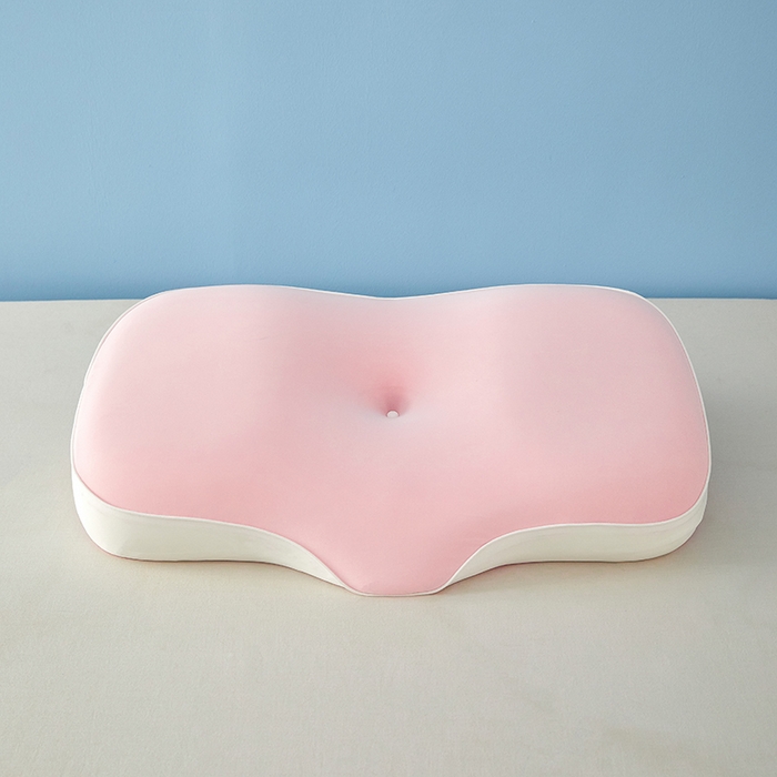 91家纺网 家纺一手货源 找家纺 纳斯顿家纺 2025新款麻绳款生物基记忆枕枕头枕芯 少女粉