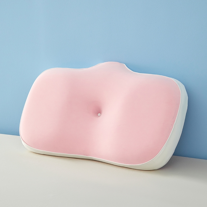 91家纺网 家纺一手货源 找家纺 纳斯顿家纺 2025新款麻绳款生物基记忆枕枕头枕芯 少女粉