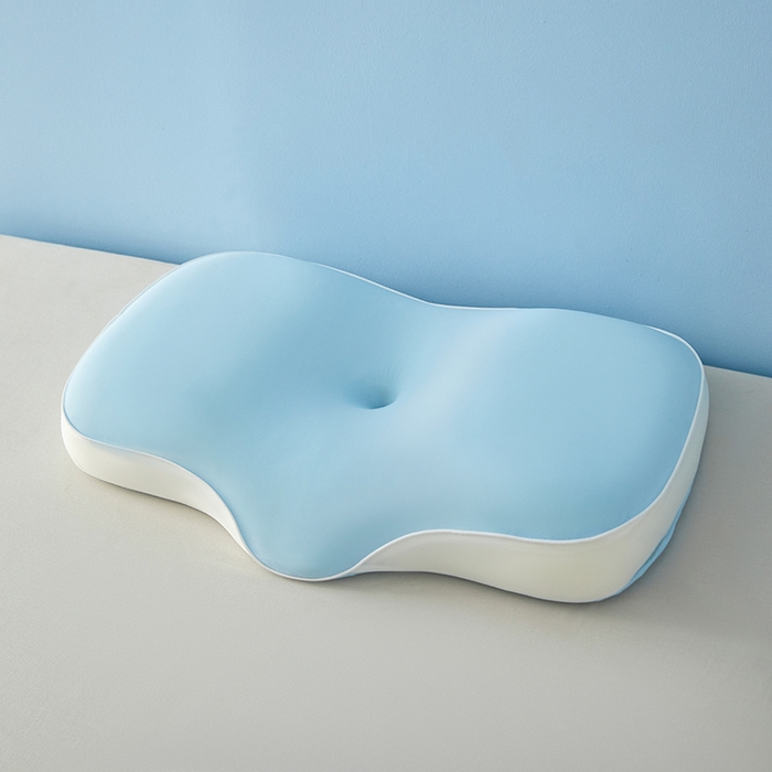 91家纺网 家纺一手货源 找家纺 纳斯顿家纺 2025新款麻绳款生物基记忆枕枕头枕芯 天空蓝