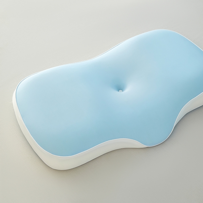 91家纺网 家纺一手货源 找家纺 纳斯顿家纺 2025新款麻绳款生物基记忆枕枕头枕芯 天空蓝