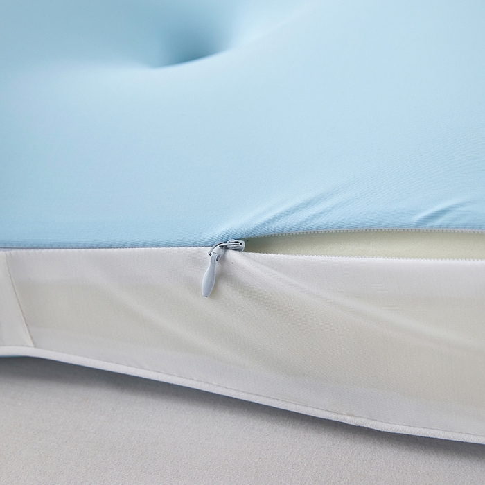 91家纺网 家纺一手货源 找家纺 纳斯顿家纺 2025新款麻绳款生物基记忆枕枕头枕芯 天空蓝