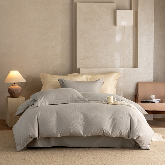 91家纺网 家纺一手货源 找家纺 （总）莱豫家纺 2025新款100支长绒棉纯棉提花磨毛四件套