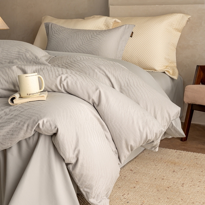 91家纺网 家纺一手货源 找家纺 （总）莱豫家纺 2025新款100支长绒棉纯棉提花磨毛四件套