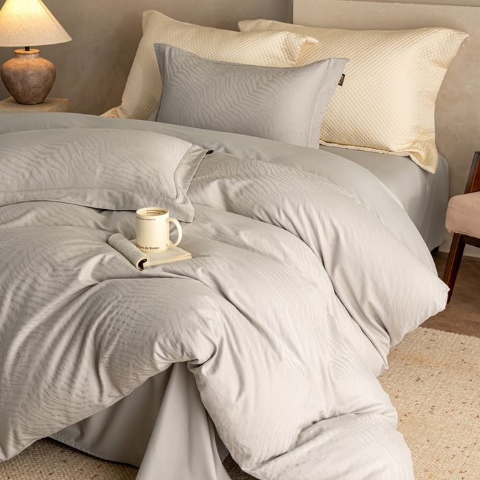 91家纺网 家纺一手货源 找家纺 （总）莱豫家纺 2025新款100支长绒棉纯棉提花磨毛四件套