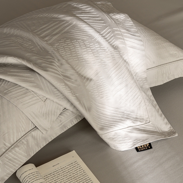 91家纺网 家纺一手货源 找家纺 莱豫家纺 2025新款100支长绒棉纯棉提花磨毛四件套 漫步者绅士灰