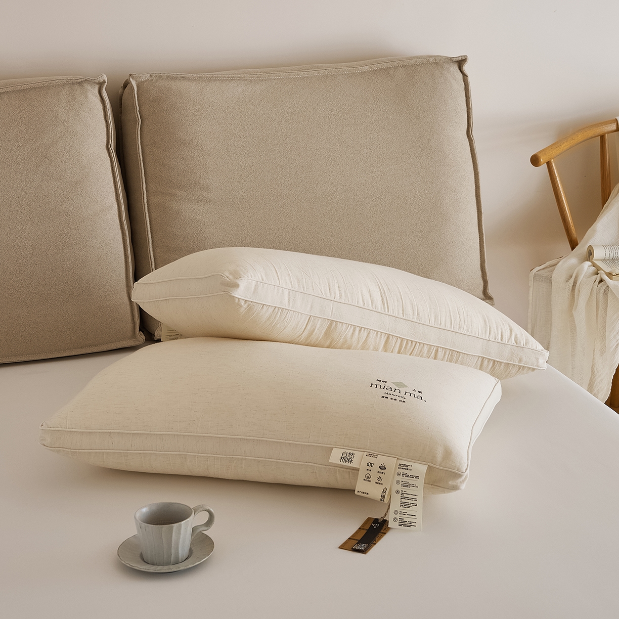 91家纺网 家纺一手货源 找家纺 （总）境月枕芯坊 2025新款棉麻舒适枕枕头枕芯