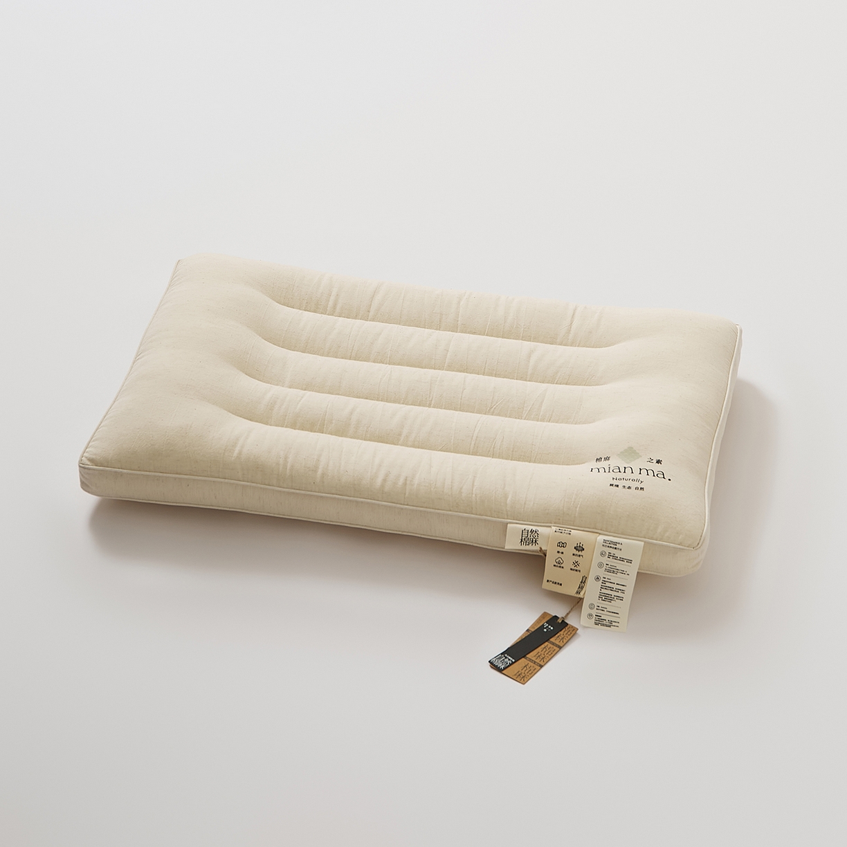 境月枕芯坊 2025新款棉麻舒适护颈枕枕头枕芯 棉麻舒适护颈枕-中软款