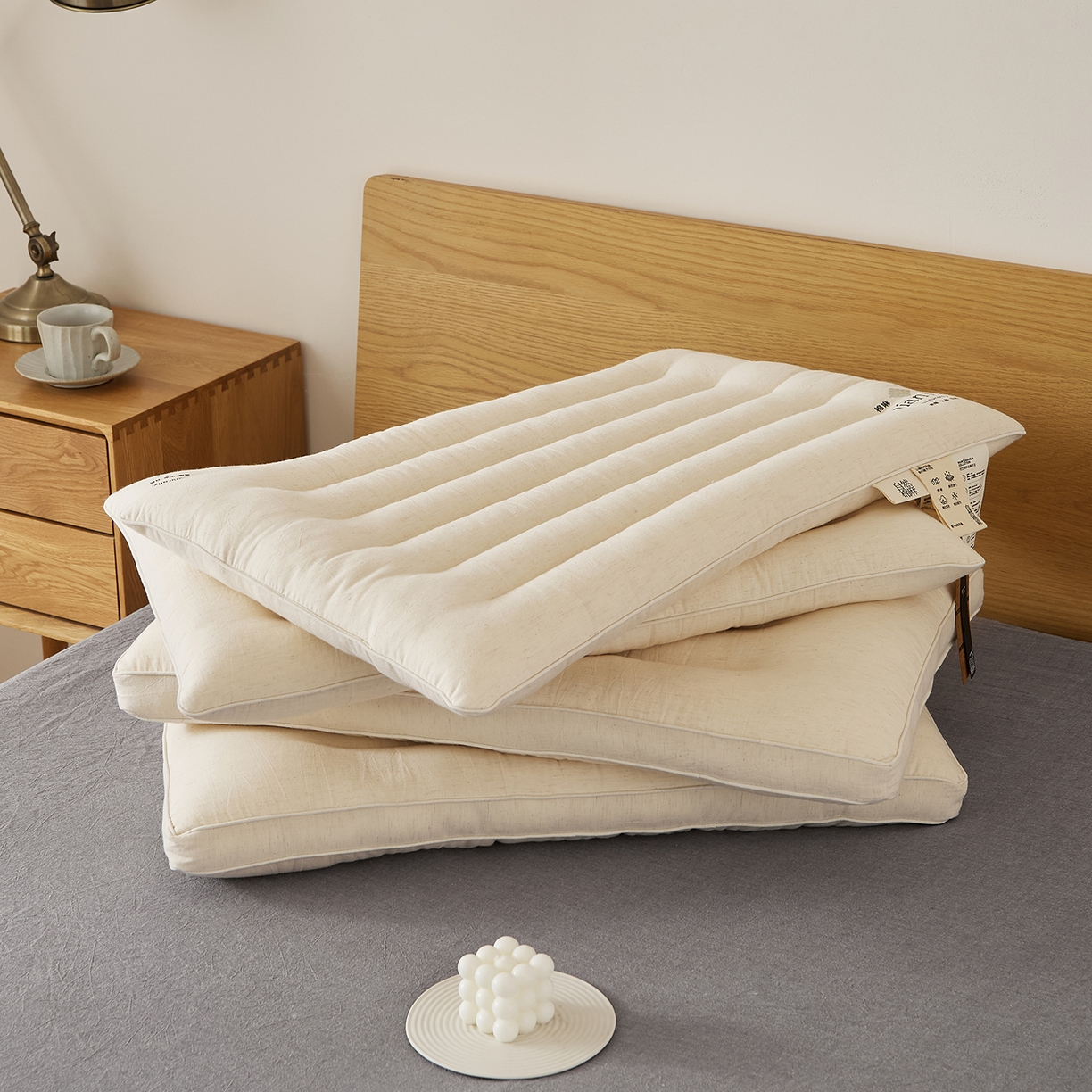 91家纺网 家纺一手货源 找家纺 （总）境月枕芯坊 2025新款棉麻舒适护颈枕枕头枕芯