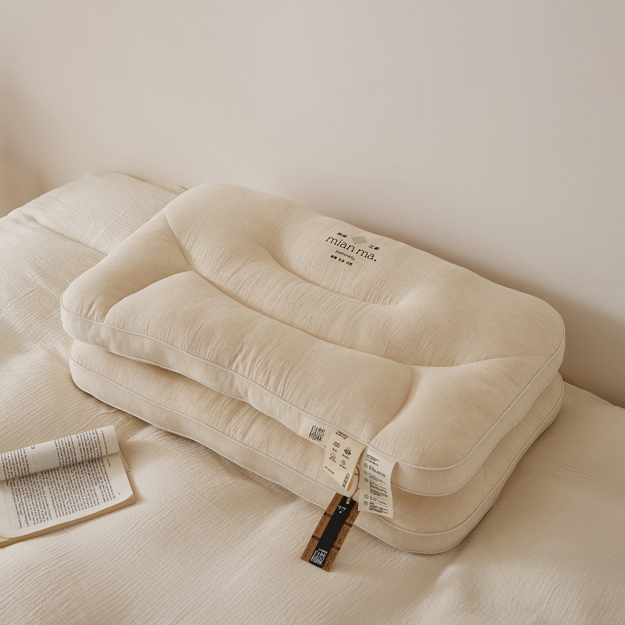 91家纺网 家纺一手货源 找家纺 （总）境月枕芯坊 2025新款棉麻优享护颈枕枕头枕芯