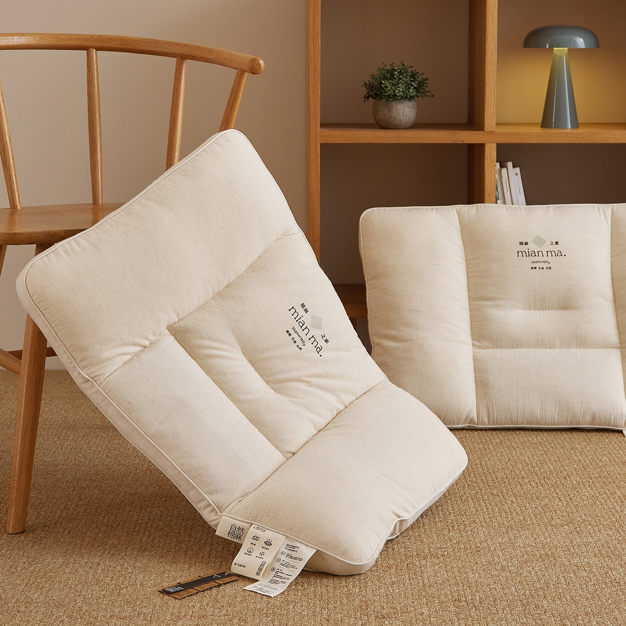 91家纺网 家纺一手货源 找家纺 （总）境月枕芯坊 2025新款棉麻艾绒枕枕头枕芯