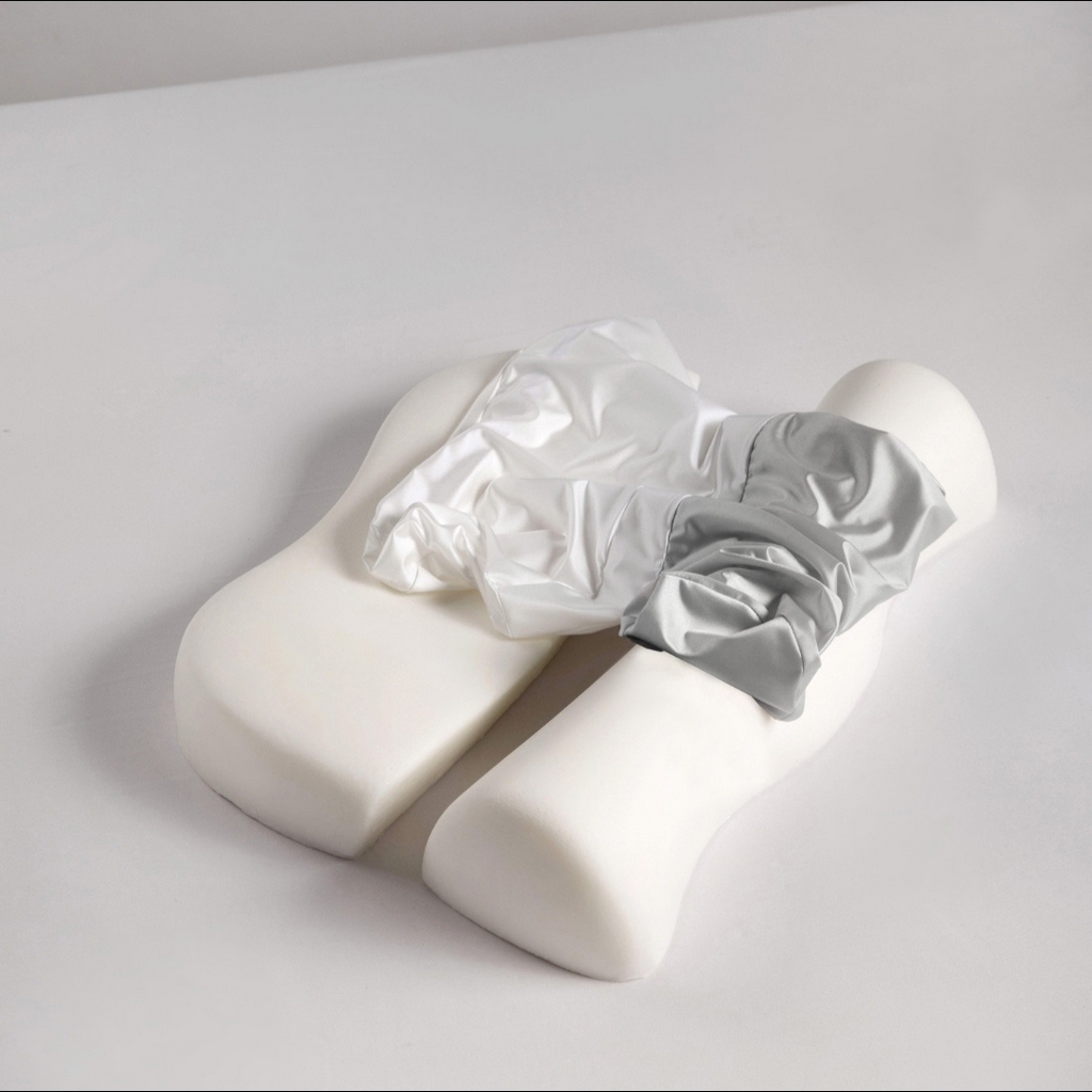 91家纺网 家纺一手货源 找家纺 （总）盛隆 2025新款深睡零压记忆护颈颈椎枕芯慢回弹牵引二合一牵引组合枕头