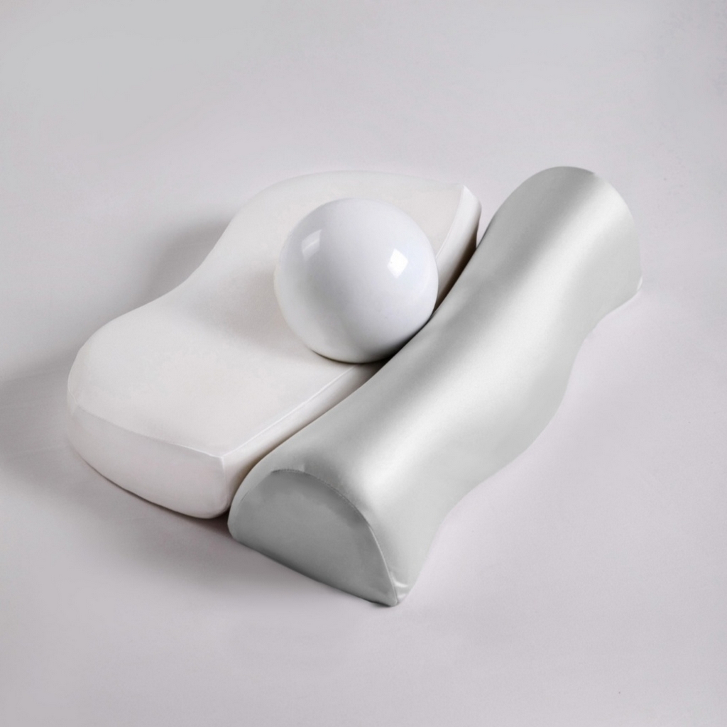 91家纺网 家纺一手货源 找家纺 （总）盛隆 2025新款深睡零压记忆护颈颈椎枕芯慢回弹牵引二合一牵引组合枕头