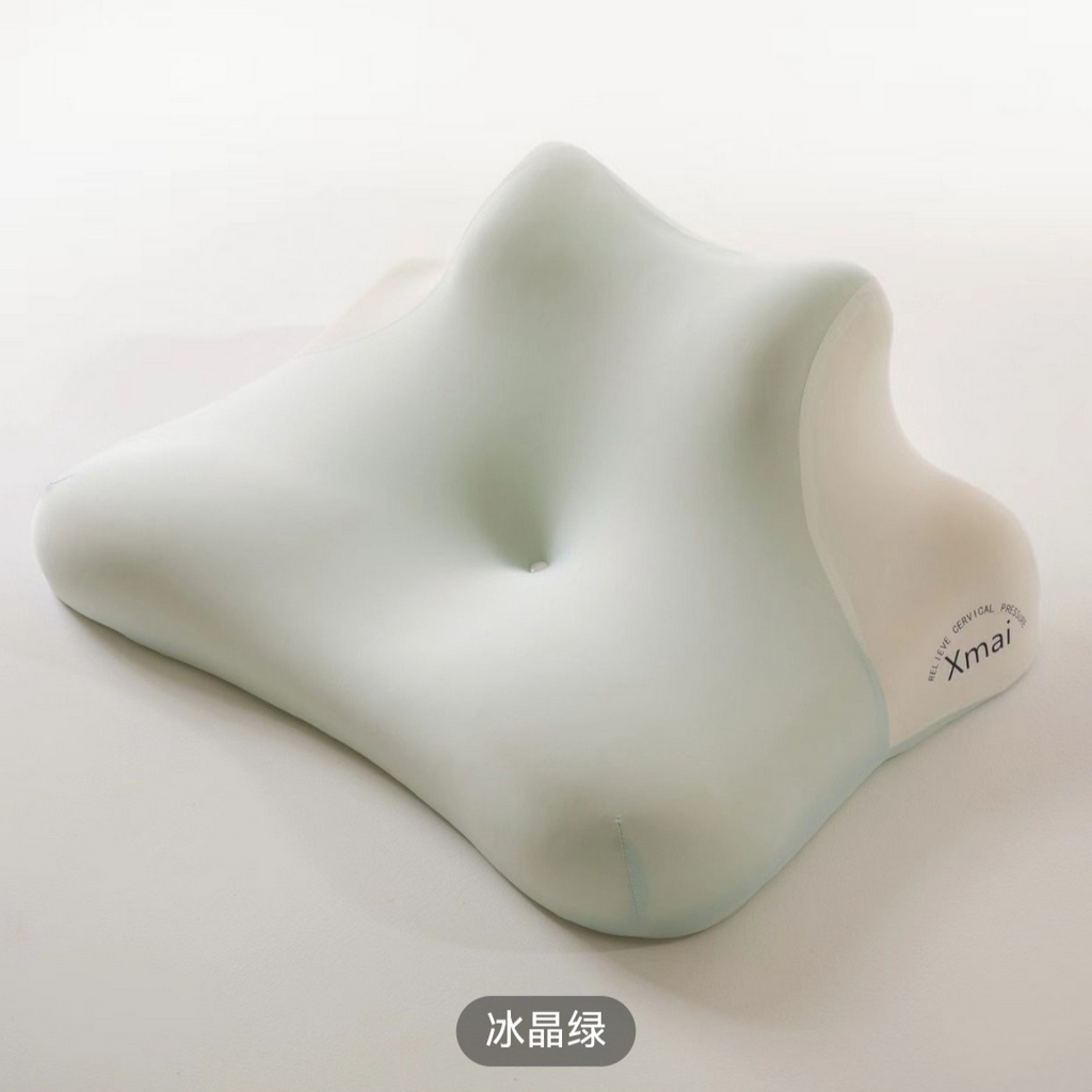 91家纺网 家纺一手货源 找家纺 盛隆 2025新款多功能休闲慢回弹枕趴趴枕 枕头枕芯 休闲慢回弹枕趴趴枕-浅绿