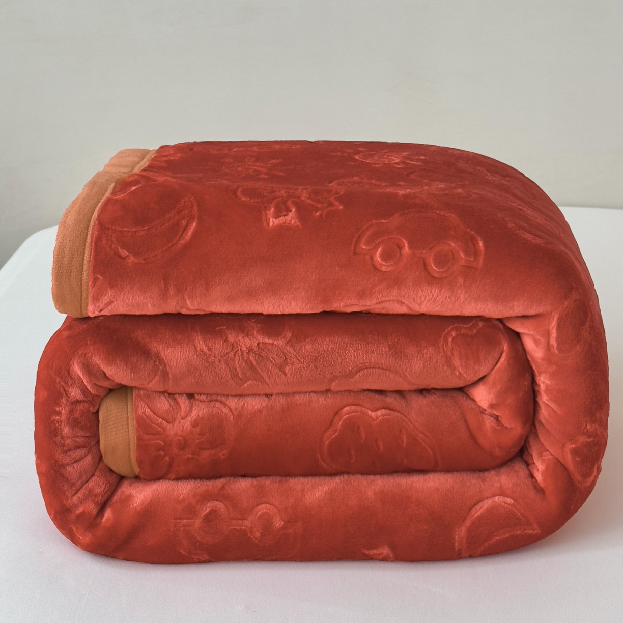 91家纺网 家纺一手货源 找家纺 爱彼家纺 2025冬季新款星星月岁云毯毛毯加厚暖绒毯子星星月岁系列一 星星月岁云毯酒红