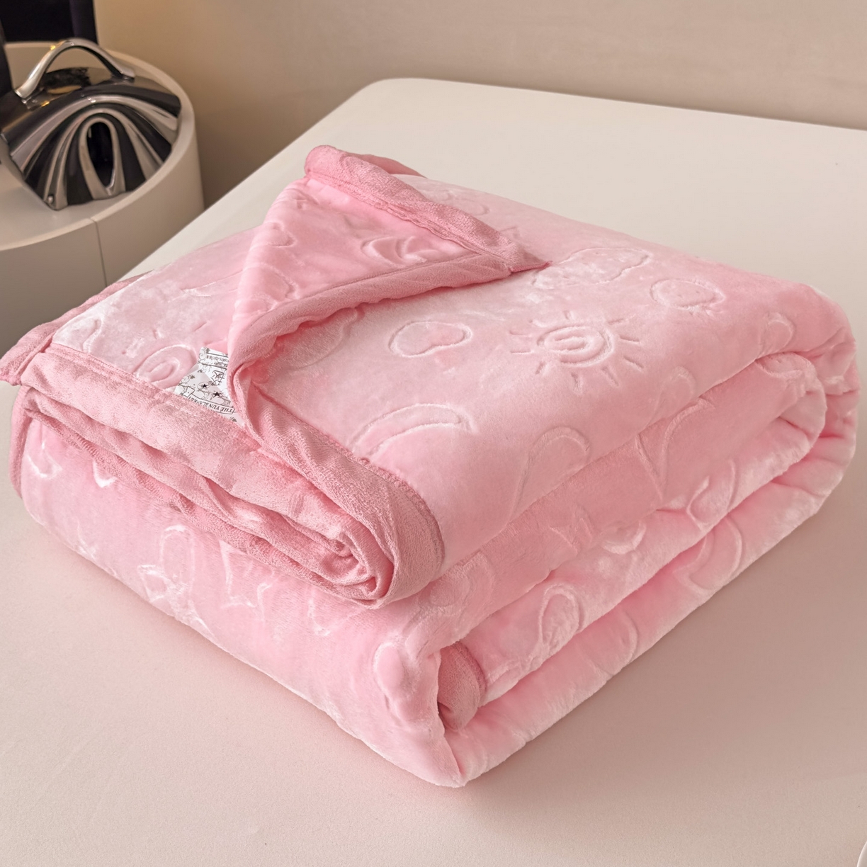 91家纺网 家纺一手货源 找家纺 爱彼家纺 2025冬季新款星星月岁云毯毛毯加厚暖绒毯子星星月岁系列一 星星月岁云毯悠悠粉