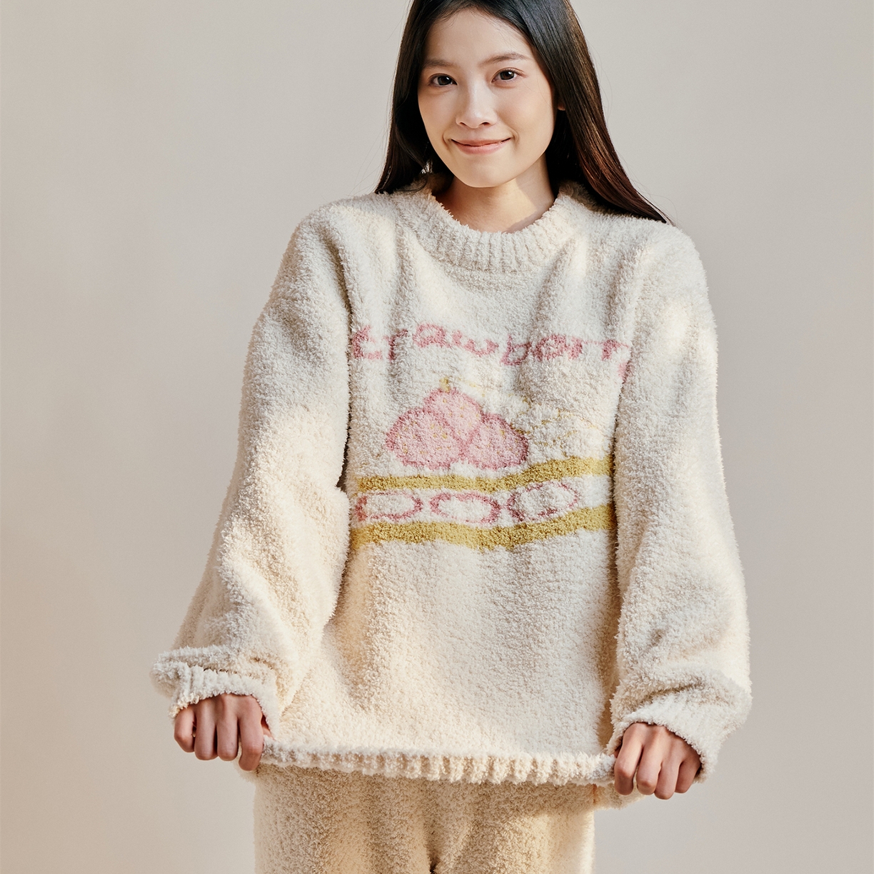 91家纺网 家纺一手货源 找家纺 暖绵绵家纺 2025新款软糯慵懒舒适半边绒家居服-点心系列（零售价不得低于173元） 点心系列-恰贝塔