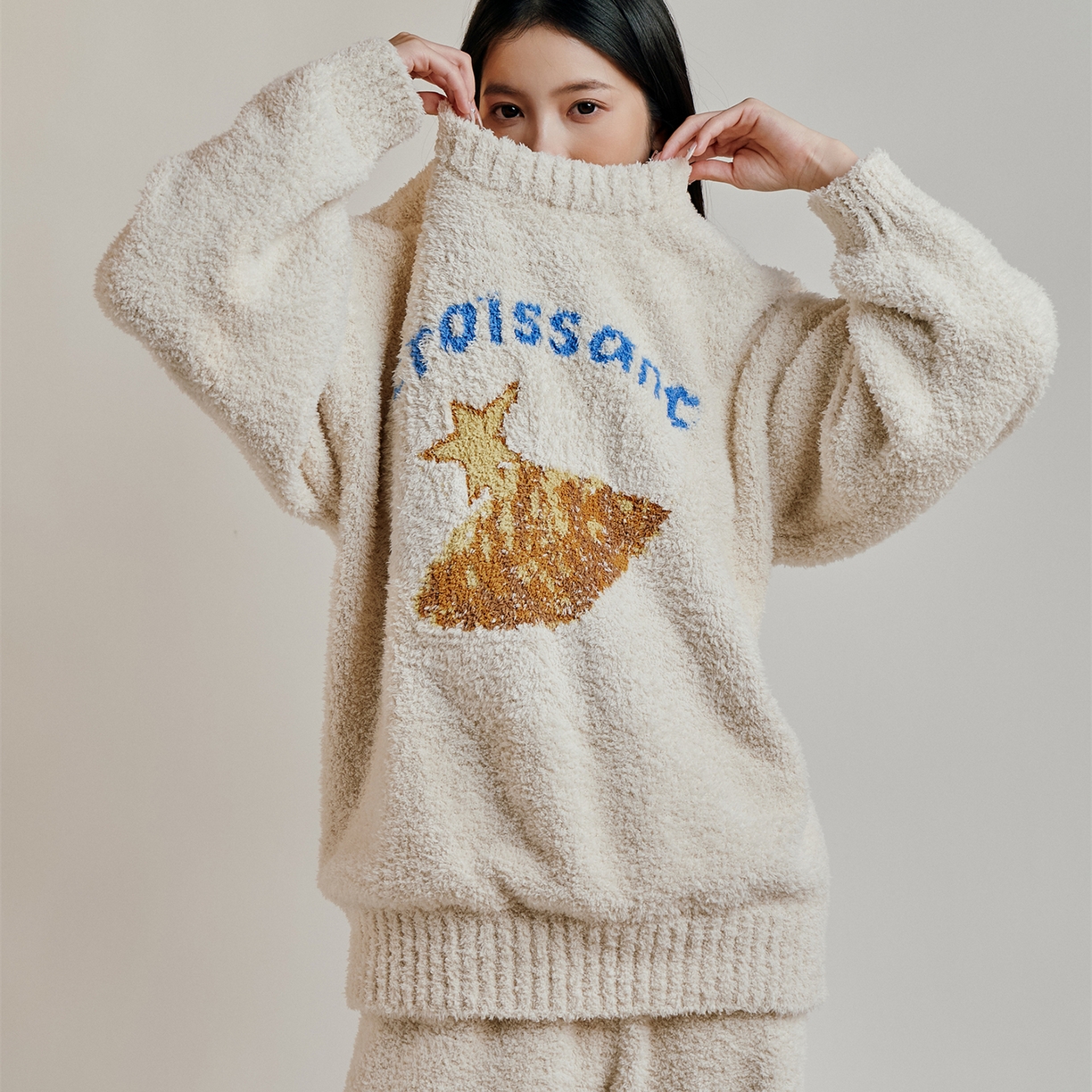 暖绵绵家纺 2025新款软糯慵懒舒适半边绒家居服-点心系列（零售价不得低于173元） 点心系列-克瑞森