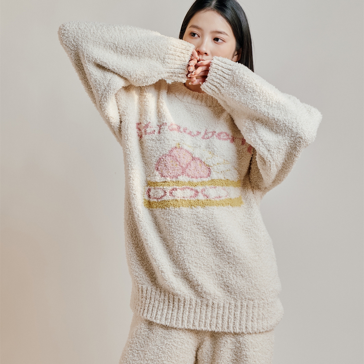 91家纺网 家纺一手货源 找家纺 （总）暖绵绵家纺 2025新款软糯慵懒舒适半边绒家居服-点心系列（零售价不得低于173元）