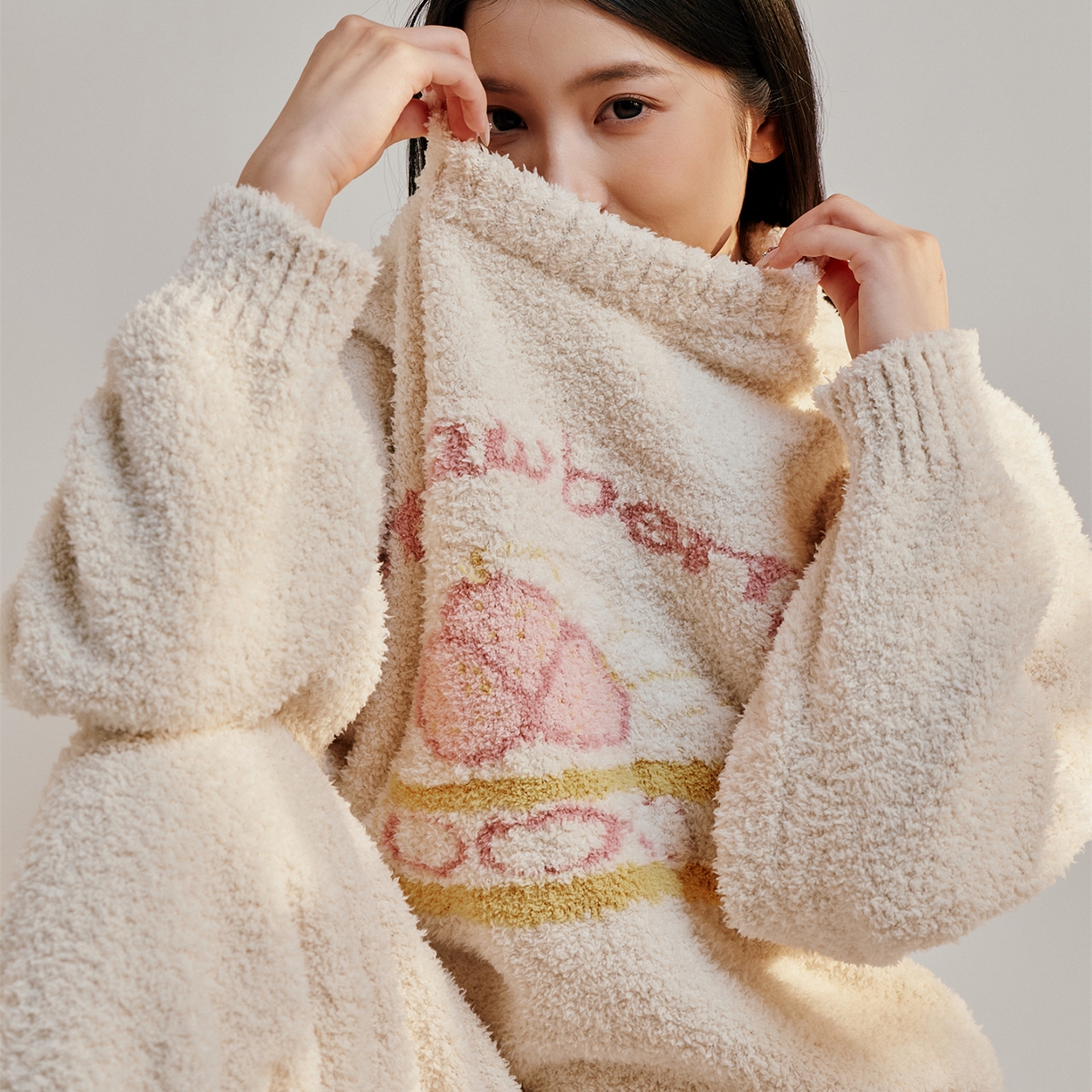 91家纺网 家纺一手货源 找家纺 暖绵绵家纺 2025新款软糯慵懒舒适半边绒家居服-点心系列（零售价不得低于173元） 点心系列-恰贝塔