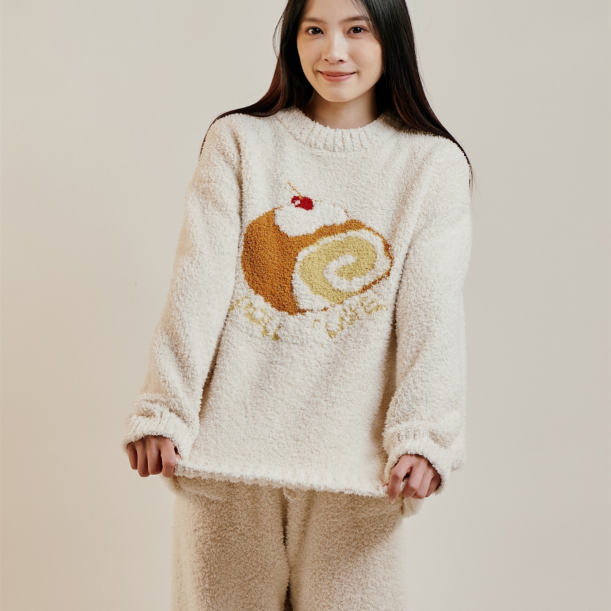 91家纺网 家纺一手货源 找家纺 暖绵绵家纺 2025新款软糯慵懒舒适半边绒家居服-点心系列（零售价不得低于173元） 点心系列-拉贝瑞