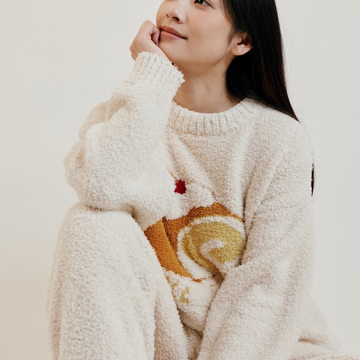 91家纺网 家纺一手货源 找家纺 暖绵绵家纺 2025新款软糯慵懒舒适半边绒家居服-点心系列（零售价不得低于173元） 点心系列-拉贝瑞