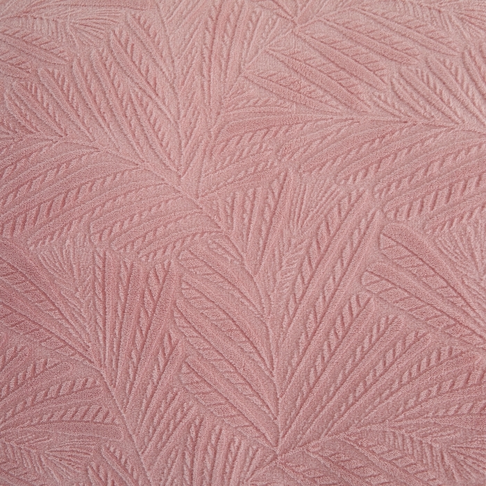 91家纺网 家纺一手货源 找家纺 卡诗兰 2025款高克重纯色牛奶绒雕花四件套 粉色