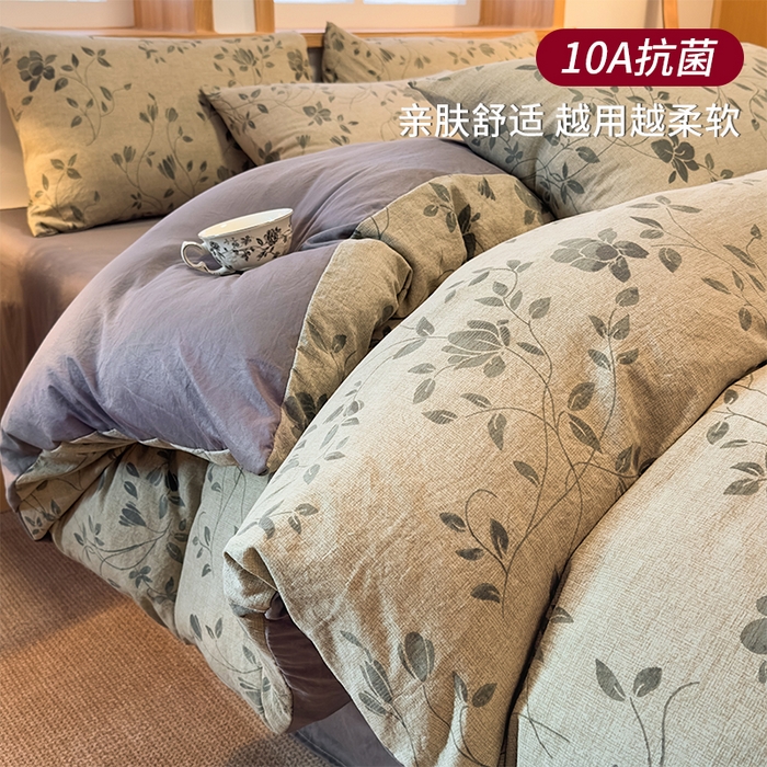 91家纺网 家纺一手货源 找家纺 （总）麦乐迪 2025新款10A抗菌加厚磨毛印花四件套（提供买家秀）