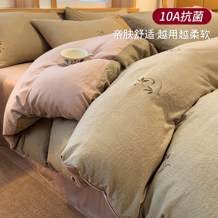 91家纺网 家纺一手货源 找家纺 （总）麦乐迪 2025新款10A抗菌加厚磨毛印花四件套（提供买家秀）