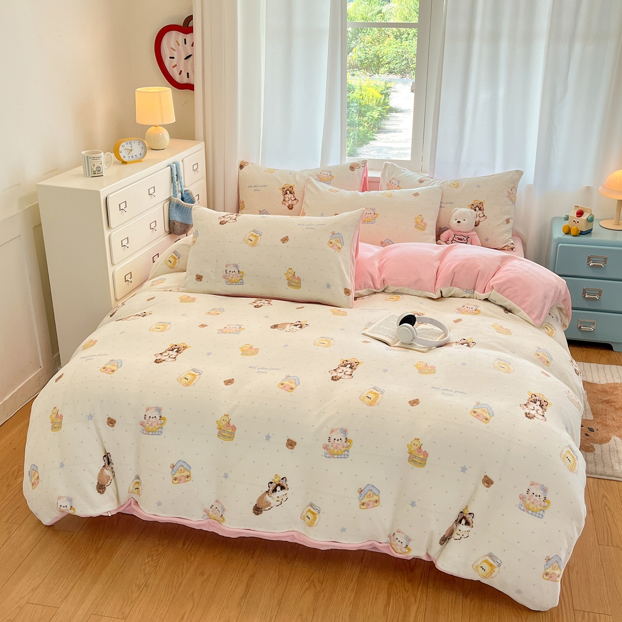 91家纺网 家纺一手货源 找家纺 （总）吉象家纺 2025新款高克重牛奶绒印花被套