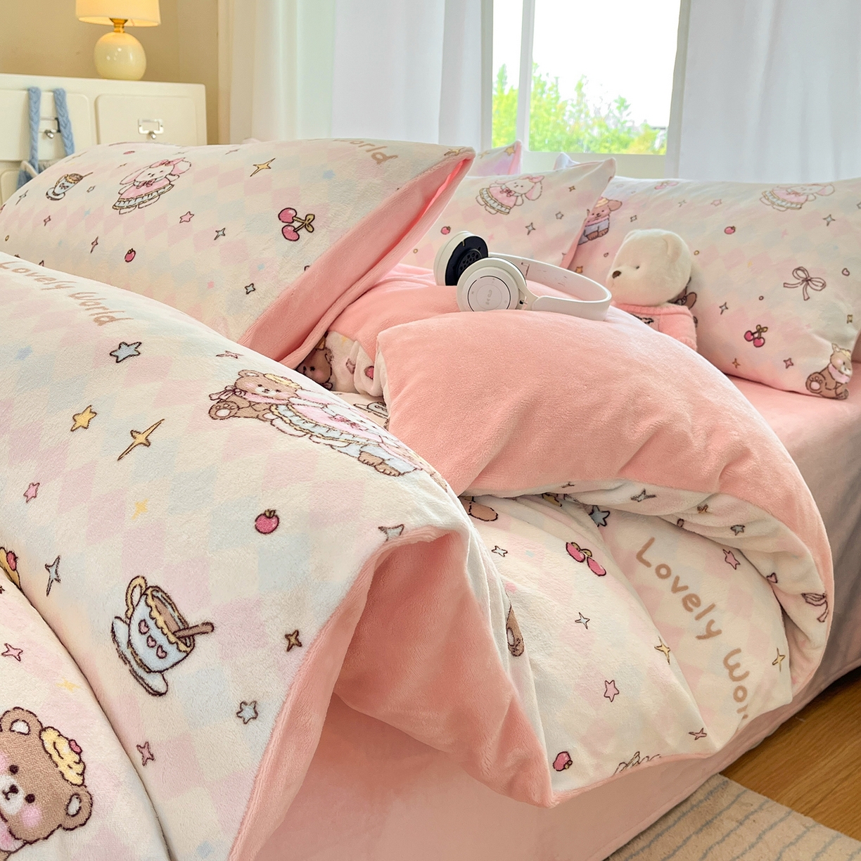 91家纺网 家纺一手货源 找家纺 （总）吉象家纺 2025新款高克重牛奶绒印花被套