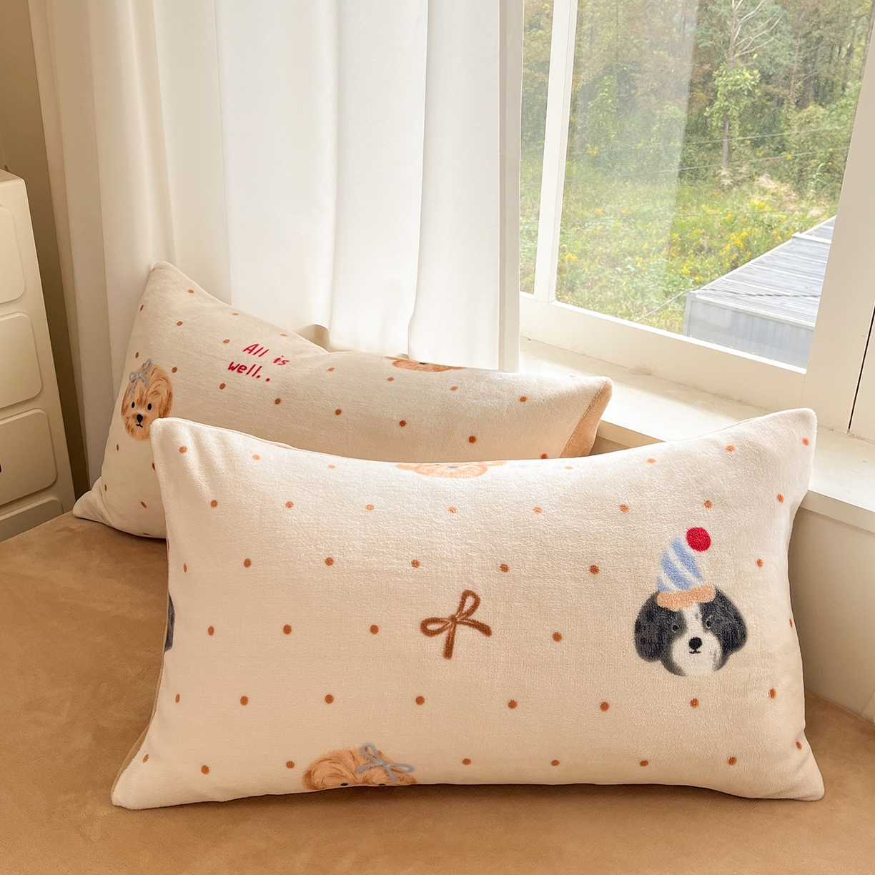 91家纺网 家纺一手货源 找家纺 吉象家纺 2025新款高克重牛奶绒印花被套 好伙伴