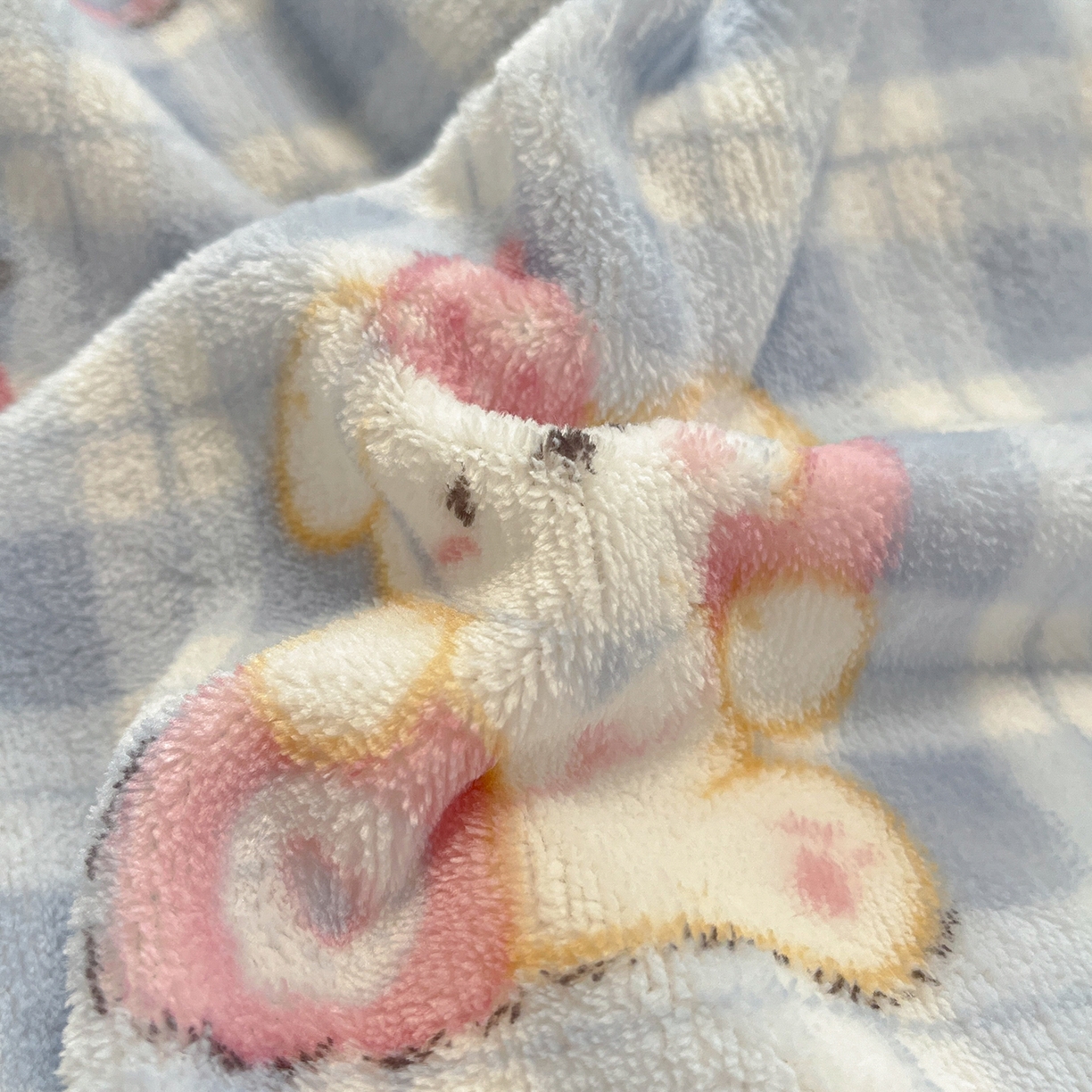 91家纺网 家纺一手货源 找家纺 吉象家纺 2025新款高克重牛奶绒印花被套 宠物派