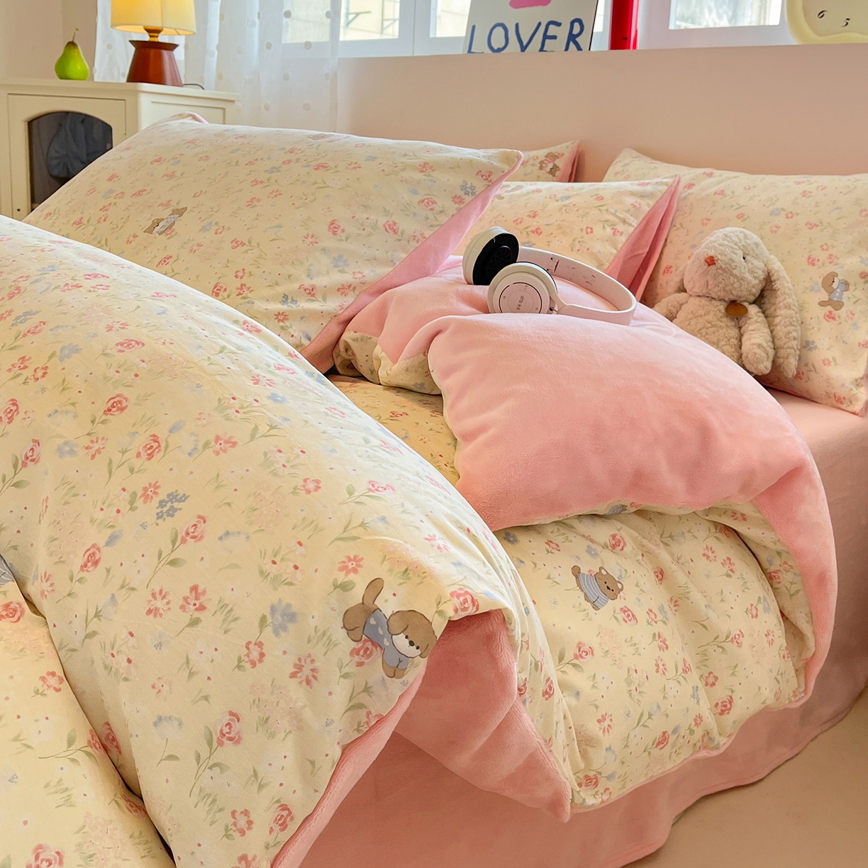 91家纺网 家纺一手货源 找家纺 （总）吉象家纺 2025新款全棉牛奶绒印花四件套