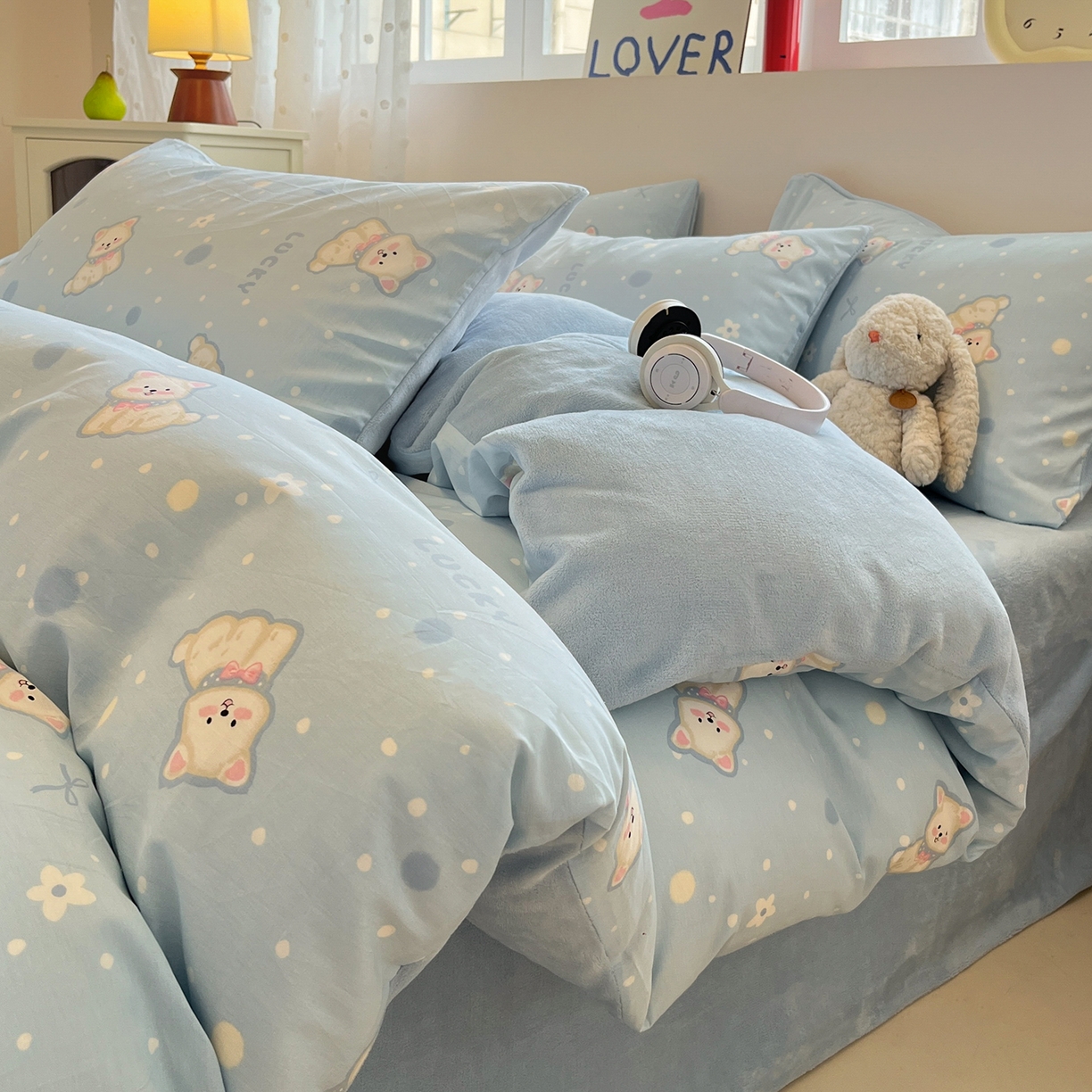 91家纺网 家纺一手货源 找家纺 （总）吉象家纺 2025新款全棉牛奶绒印花四件套