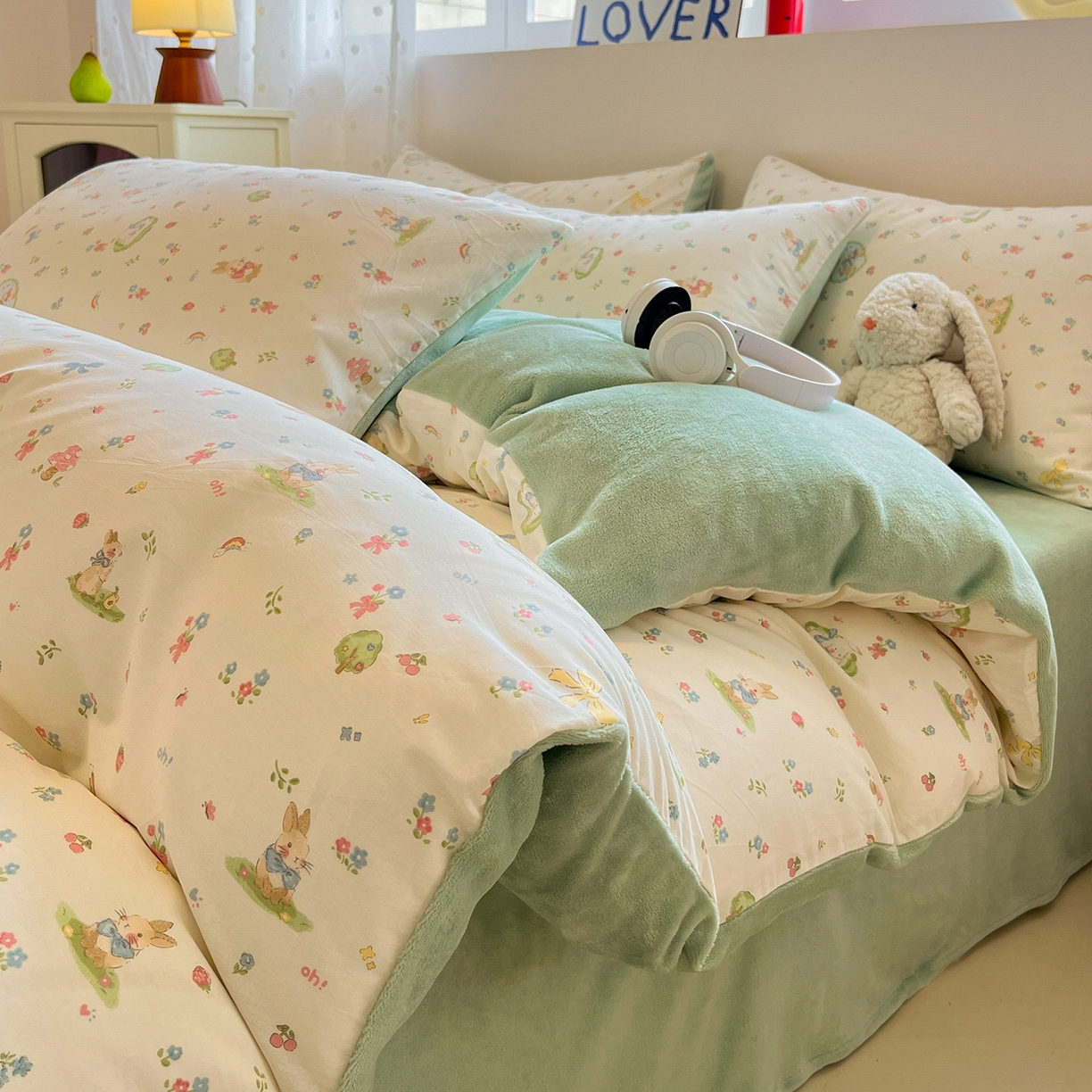 91家纺网 家纺一手货源 找家纺 （总）吉象家纺 2025新款全棉牛奶绒印花四件套