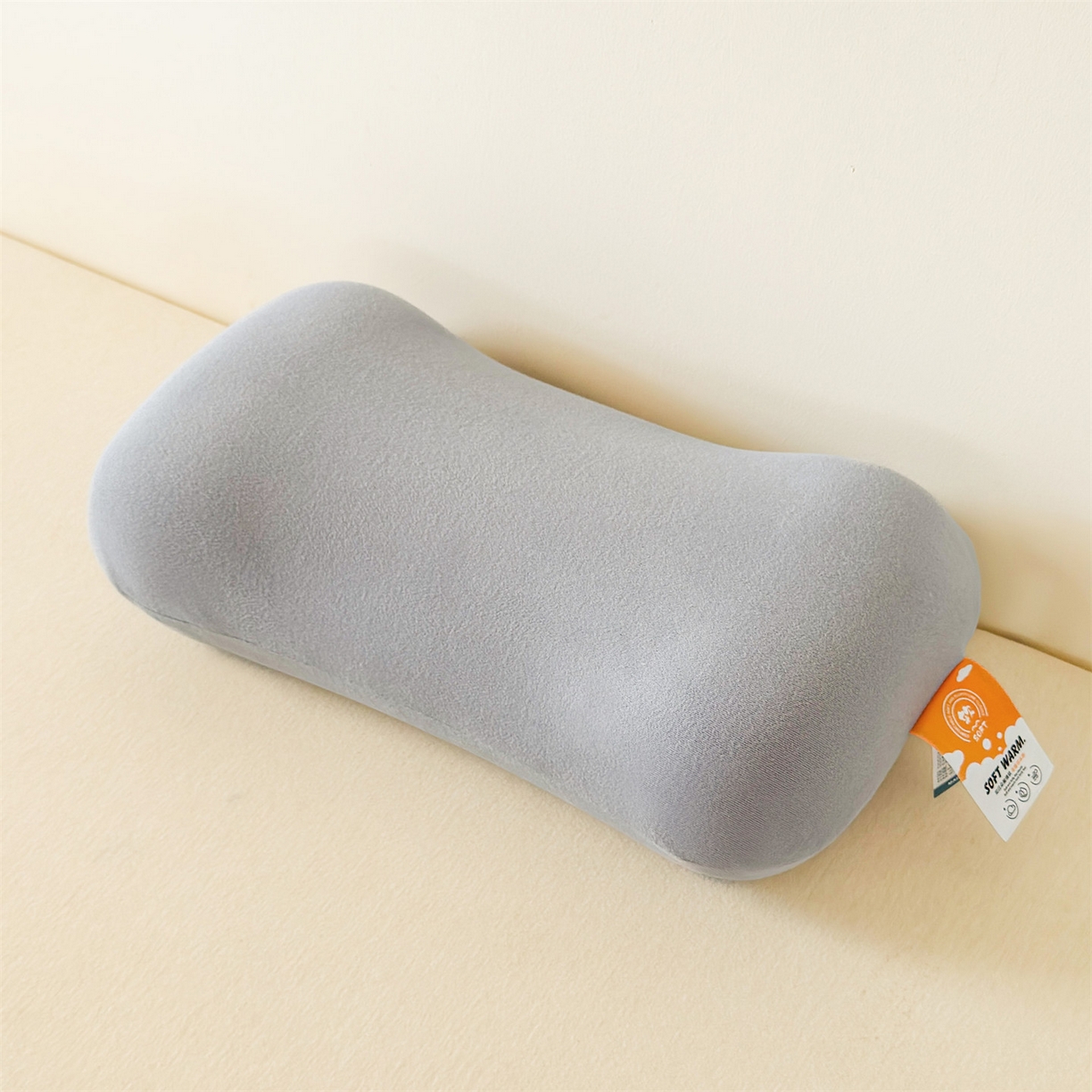 91家纺网 家纺一手货源 找家纺 麦肯锡 2025新款护颈记忆枕枕头枕芯-产品图 奶茶灰