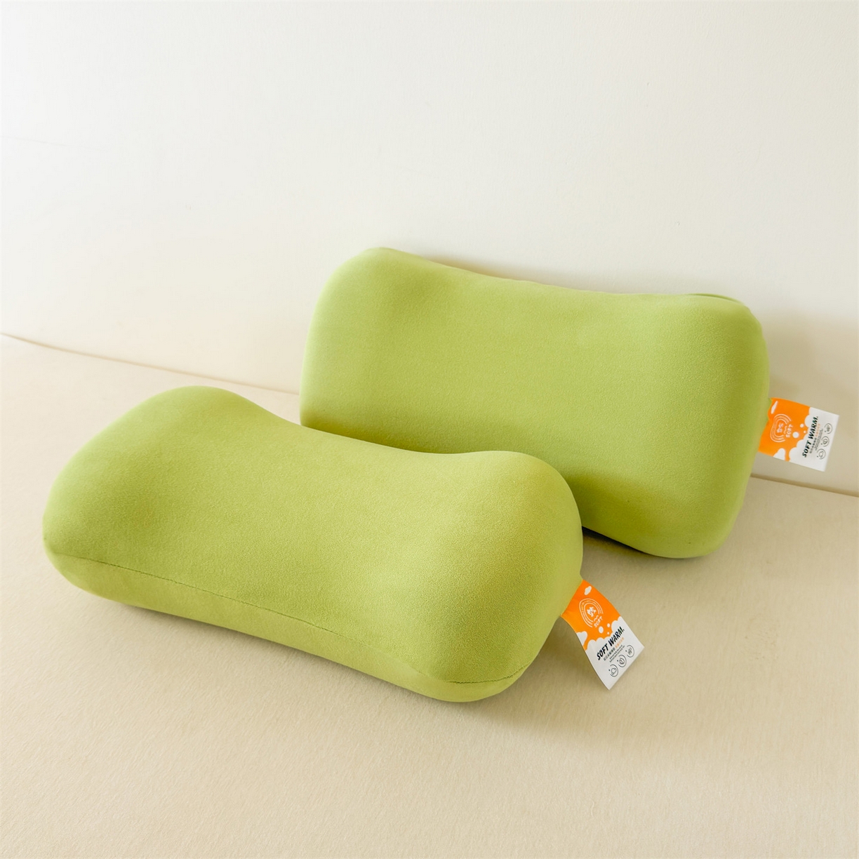 91家纺网 家纺一手货源 找家纺 麦肯锡 2025新款护颈记忆枕枕头枕芯-产品图 抹茶绿